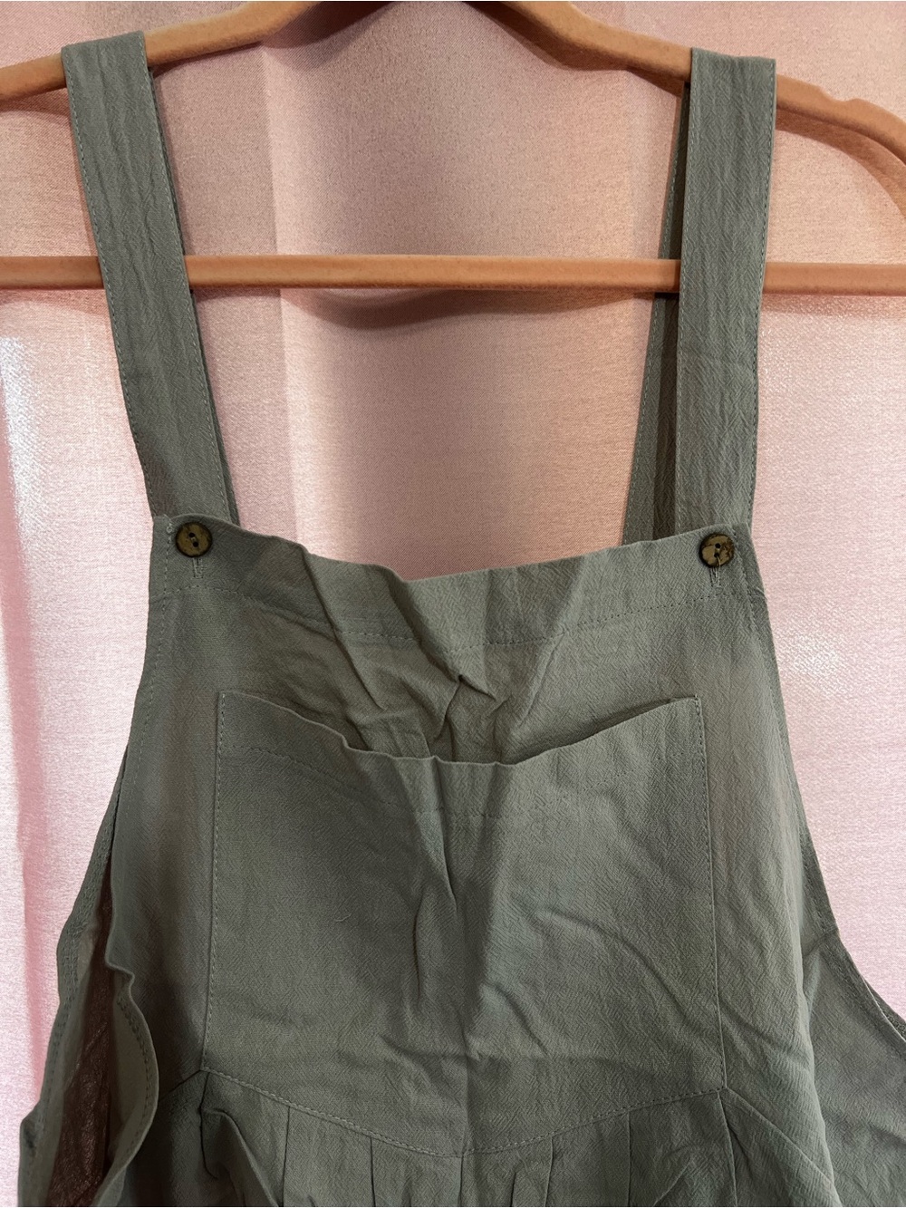 Olive Green Pinafore Jumpsuit